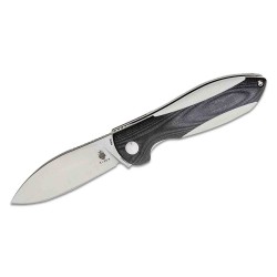 Couteau Kizer Vanguard Infinity Black & White Lame Acier N690 Manche G10 IKBS Linerlock CLip KIV3579N2 - Livraison Gratuite