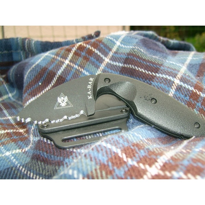 Couteau Ka-Bar TDI Law Enforcement Knife Acier AUS-8 Serrated Manche Zytel Made In USA KA1481 - Livraison Gratuite