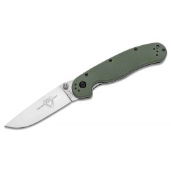 ON8860OD Couteau Ontario Rat II Lame Acier AUS-8 Black Manche FRN OD Green Linerlock CLip - Livraison Gratuite