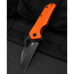 Couteau Bestech Operator Orange Lame D2 Black Manche G10 Linerlock Clip BTKG36E - Livraison Gratuite