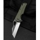 Couteau Bestech Operator Green Lame D2 Black/Satin Manche G10 Linerlock Clip BTKG36C - Livraison Gratuite
