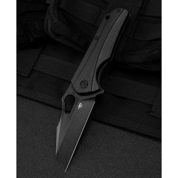 Couteau Bestech Operator Black Lame D2 Black Manche G10 Linerlock Clip BTKG36B - Livraison Gratuite