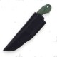 Couteau Bushcraft Komoran Bois de Loupe Lame Acier 7Cr17MoV Etui Cuir KO025 - Livraison Gratuite