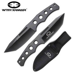 Lot de 2 Couteaux de Lancer WithArmour Aces Throwing Tanto 440 Etui Nylon WAR058BK - Livraison Gratuite