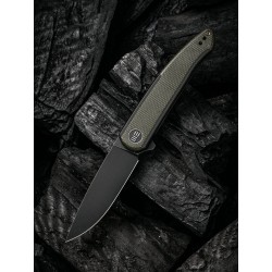 Couteau We Knife Smooth Sentinel Green Lame Acier CPM-20CV Manche Titane/Micarta IKBS Framelock WE200434 - Livraison Gratuite