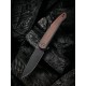 Couteau We Knife Smooth Sentinel Cuibourtia Lame Acier CPM-20CV Manche Titane/Bois IKBS Framelock WE200433 - Livraison Gratuite