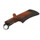 Couteau Karambit Damas Lame 256 Couches Manche Corne & Os Etui Cuir DM1295BO - Livraison Gratuite