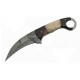 Couteau Karambit Damas Lame 256 Couches Manche Corne & Os Etui Cuir DM1295BO - Livraison Gratuite