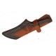 Couteau Karambit Damas Lame 256 Couches Manche Corne & Os Etui Cuir DM1295BO - Livraison Gratuite