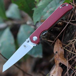 Couteau Kizer Mini Begleiter Red Lame Acier N690 Manche Micarta Linerlock Clip KIV3458RN3 - Livraison Gratuite