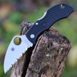 Couteau Spyderco Manbug Wharncliffe Serr Manche FRN Lame Acier VG10 Lockback Japan SCMBKWS - Livraison Gratuite