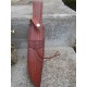 Poignard Couteau American Hunter Lame Acier Carbone Manche Bois Façon Médiéval Etui Cuir AH024 - Livraison Gratuite