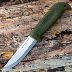 Couteau Cold Steel Finn Hawk OD Green Manche TPR Lame Acier 4116 Etui Secure-Ex CS20NPK - Livraison Gratuite