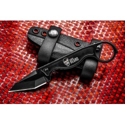 Couteau de Cou Karambit Flagrant Beard Havoc Black Lame Acier Carbone 1095 Etui Kydex Made In USA FBFHAV02 - Livraison Gratuite