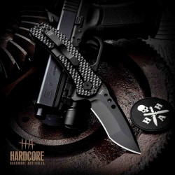 Couteau Halfbreed Blades MILSPEC Lame Acier S30VN Tanto Manche G10 Framelock Clip HBBMILF01 - Livraison Gratuite