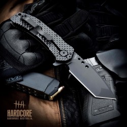 Couteau Halfbreed Blades MILSPEC Lame Acier S30VN Tanto Manche G10 Framelock Clip HBBMILF03 - Livraison Gratuite