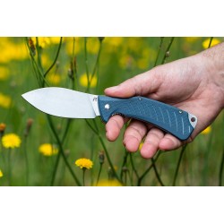 Couteau REVO Ness Blue Lame Acier D2 Manche G10 IKBS Linerlock CLip REV008GRY - Livraison Gratuite