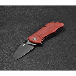 Couteau CMB Made Knives Hippo Red Lame Acier D2 IKBS Linerlock Clip CMB05R - Livraison Gratuite