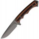 Couteau Bushcraft Chasse Defcon Lame Acier D2 Manche Black/Orange G10 Etui Kydex TD007SL - Livraison Gratuite