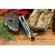 Couteau Rough Ryder Dogleg Canoe Denim Manche Micarta 2 Lames Carbone T10 RR2189 - Livraison Gratuite