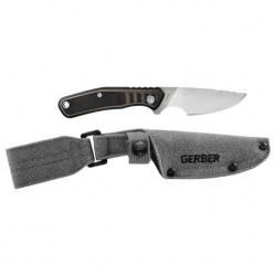 Couteau Gerber Downwind Caper Black Lame Acier 7Cr17MoV Manche G10 Etui Canvas G1819 - Livraison Gratuite