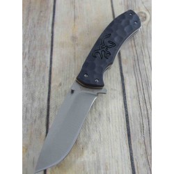 Couteau Browning Large Primal Lame Acier 8Cr13MoV Manche Polymer Linerlock Clip BR0427B - Livraison Gratuite