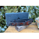 Couteau QSP Osprey CarboneFiber/Red G10 Lame Acier 14C28N IKBS Linerlock Clip QS139F2 - Livraison Gratuite