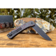 Couteau QSP Osprey CarboneFiber/Red G10 Lame Acier 14C28N IKBS Linerlock Clip QS139F2 - Livraison Gratuite