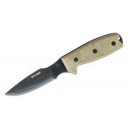 Couteau Ontario RAT-3 Caper Lame Acier Carbone Manche Micarta Etui Cuir Made In USA ON8663 - Livraison Gratuite