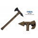 Tomahawk Cold Steel Trench Hawk Flat Dark Earth Lame Acier 1055 Forgée Etui Secure-Ex CS90PTHF - Livraison Gratuite