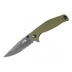 Couteau ABKT Tac Catalyst Green Lame Acier D2 Manche G10 IKBS Linerlock Clip AB1026GS - Livraison Gratuite