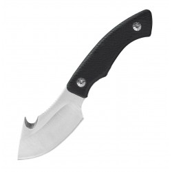 Couteau de Chasse ABKT Knives Grunt Gut Hook Lame Acier 8Cr13MoV Etui Cuir AB1002 - Livraison Gratuite