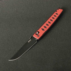 Couteau SRM Knives 9215-GV Red/Black Lame Acier D2 Manche G10 Ambi-Lock Clip SRM9215GV - Livraison Gratuite
