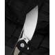 Couteau Bestech Knives Kasta Black/Beige Manche G10 Lame Acier 154CM IKBS Linerlock Clip BTKG45B - Livraison Gratuite