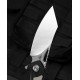 Couteau Bestech Knives Kasta Black/Beige Manche G10 Lame Acier 154CM IKBS Linerlock Clip BTKG45B - Livraison Gratuite