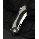Couteau Bestech Knives Kasta Black/Beige Manche G10 Lame Acier 154CM IKBS Linerlock Clip BTKG45B - Livraison Gratuite
