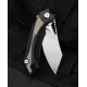 Couteau Bestech Knives Kasta Black/Beige Manche G10 Lame Acier 154CM IKBS Linerlock Clip BTKG45B - Livraison Gratuite
