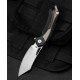 Couteau Bestech Knives Kasta Black/Beige Manche G10 Lame Acier 154CM IKBS Linerlock Clip BTKG45B - Livraison Gratuite