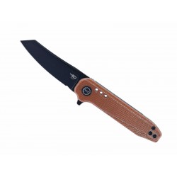 Couteau Bestech Syntax Natural Micarta Lame Acier 14C28N IKBS Linerlock Clip BTKG40F - Livraison Gratuite