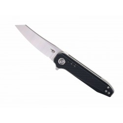 Couteau Bestech Syntax Black G10 Lame Acier 14C28N Satin IKBS Linerlock Clip BTKG40A - Livraison Gratuite