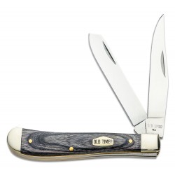 Couteau Canif Schrade Heritage Series Trapper Manche Bois Lames Acier D2 SCH1135990 - Livraison Gratuite