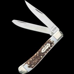 Couteau Schrade Pro Trapper Manche Staglon 2 Lames Acier 7Cr17MoV SCH1135999 - Livraison Gratuite