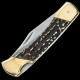 Couteau Scrade Papa Bear LB8 Manche Staglon Lame Acier 7Cr17MoV Lockback Etui Cuir SCH1136005 - Livraison Gratuite