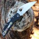 Couteau Spyderco Byrd Harrier 2 Lightweight Lame Acier 8Cr13MoV Manche FRN Lockback Clip BY01PBKWC2 - Livraison Gratuite