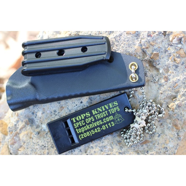 Couteau de Survie Tops Pit Stop 3 Acier Carbone 1095 Micarta Etui Kydex Tops Knives Made In USA TPPSK01 - Livraison Gratuite
