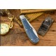 Couteau Rough Ryder Reserve Heavy Trapper Denim Manche Micarta Lames Acier D2 RRR011 - Livraison Gratuite