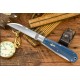 Couteau Rough Ryder Reserve Heavy Trapper Denim Manche Micarta Lames Acier D2 RRR011 - Livraison Gratuite