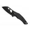 Couteau Fox Edge Atrax Black Lame Acier 8Cr13MoV Manche G10 IKBS Linerlock Clip FE010 - Livraison Gratuite