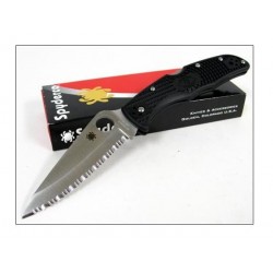 Couteau SPYDERCO Black ENDURA 4 VG10 SERRATED SC10SBK