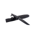 EX0485BLK Extrema Ratio AMF Fixed Blade Black N690 Blade Forprene Handle Cordura Sheath Italy - Livraison Gratuite